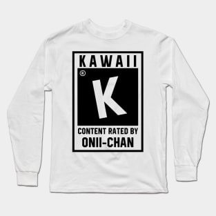 Kawaii content Long Sleeve T-Shirt